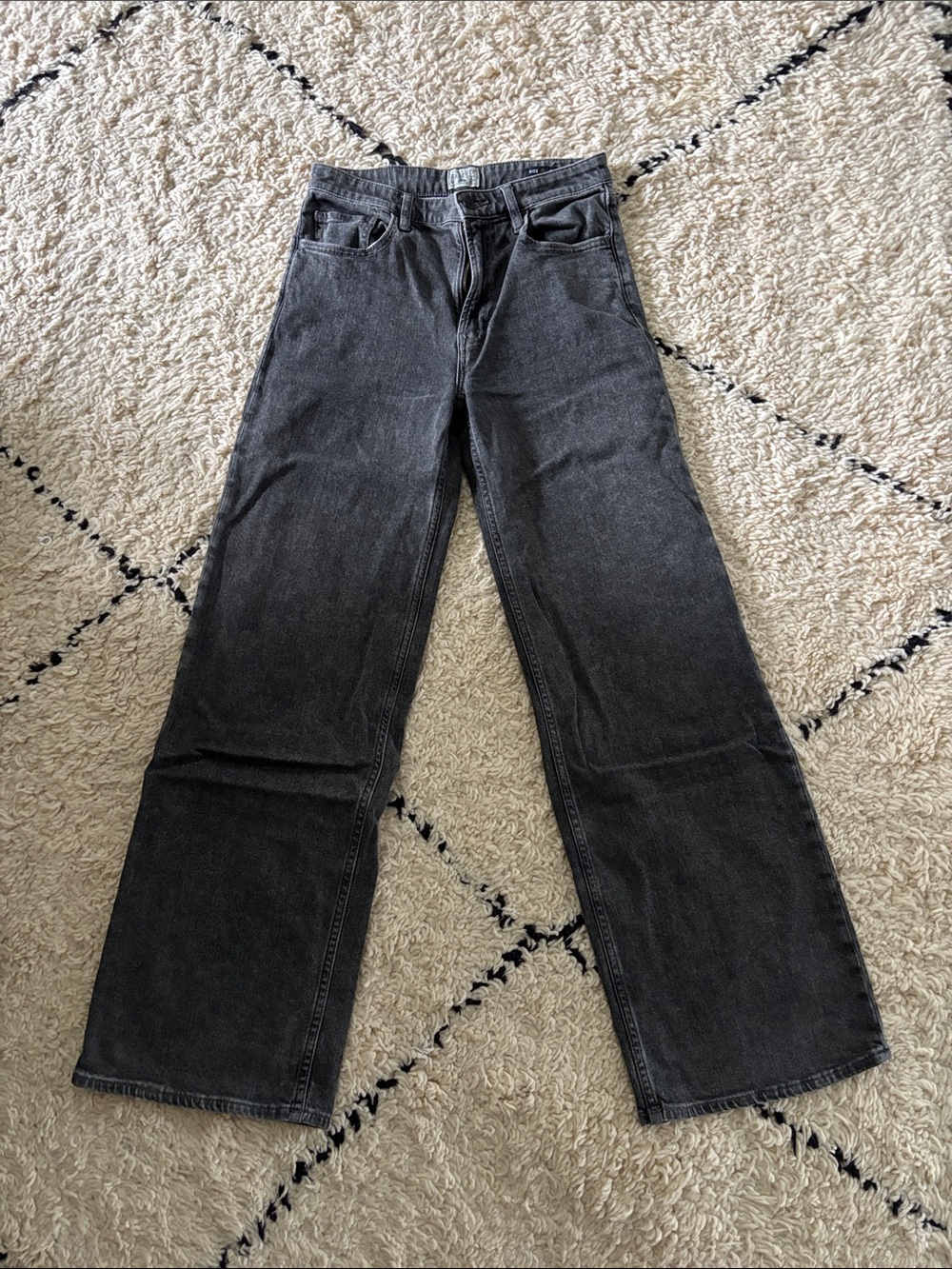 Women's Black Wide-Leg Jeans